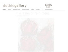 Tablet Screenshot of duthiegallery.com